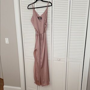 Reformation Blush V-Neck Dress